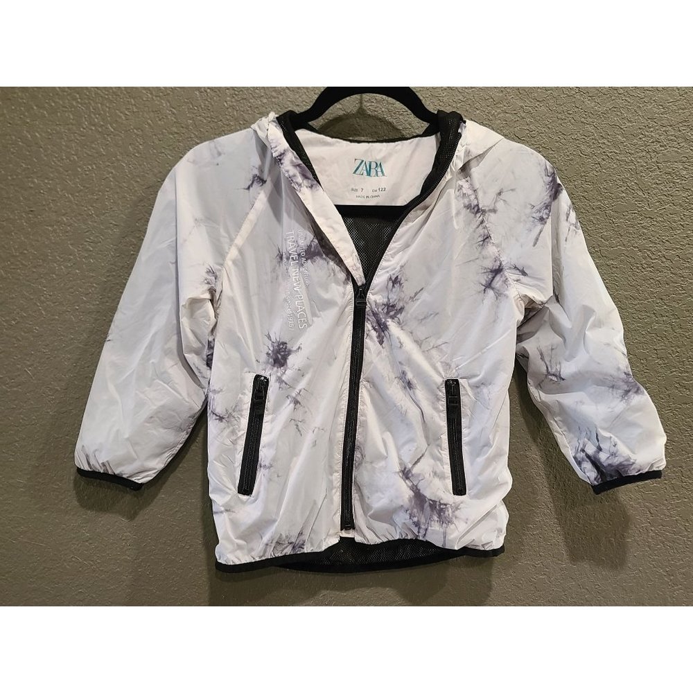 Zara kids windbreaker jacket size 7